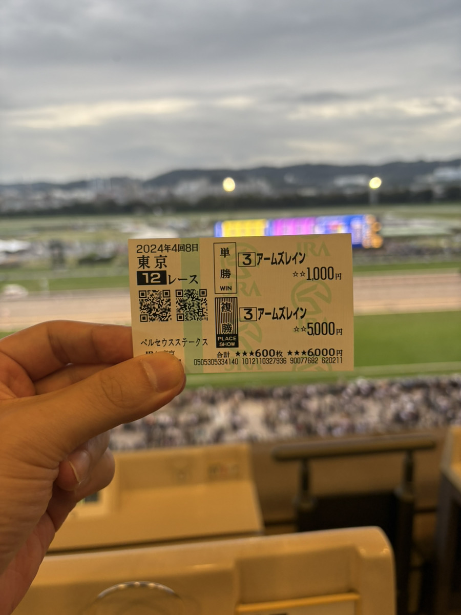 馬主席からの観戦